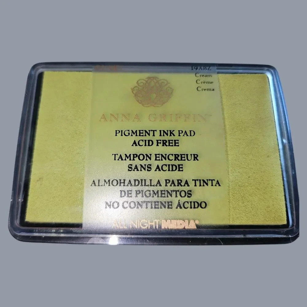 Anna Griffin Stamp Ink Pads, LOT OF 7, acid free pigment